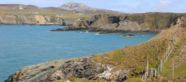 12 Holyhead Mountain, Ruth hiking in Anglesey
