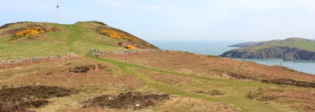 12 Torllwyn, Ruth hiking the Wales coastal path above Porth Wen