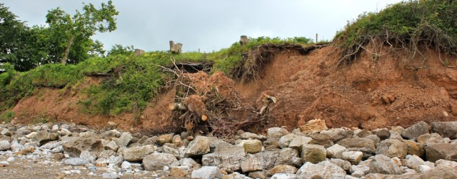 14 crumbling cliff, Isle of Anglesey Coastal Path, Ruth trekking to Beaumaris