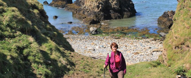 17 Ruth Livingstone hiking the coast, north Anglesey