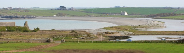 21 Cemlyn Bay, Ruth on the Wales Coast Path, Anglesey