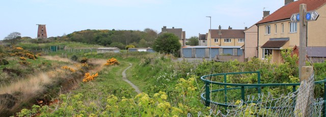 22 Ruth hiking the coast path, Amlwch, Anglesey
