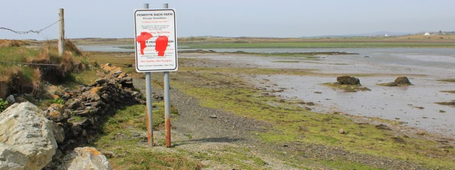 a11 Penrhyn Bach sign, Ruth's coastal walk, Anglesey