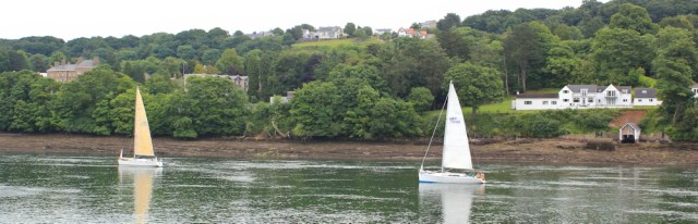 03 ships in the Menai Strait, Ruth's coastal walk around Anglesey