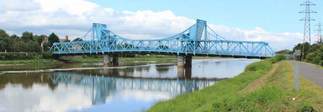 12 Queensferry Bridge, Ruth walking the Wales Coast Path, River Dee