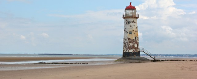 13 lighthouse, Point of Ayr, Ruth's coastal walk