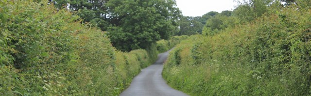 a05 country road to Llandgai, Ruth's coastal walk, North Wales