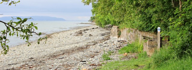 a14 walking eastwards, Ruth trekking the Wales Coast Path