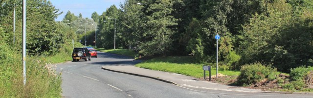 09 industrial estate, Preston, Ruth hiking the coast