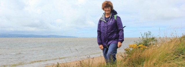 11 self-portrait, Ruth Livingstone on The Wirral coast