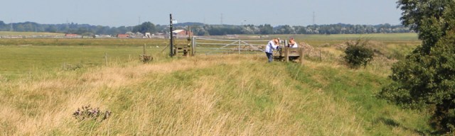 14 beginning of Ribble Way, Ruth's coastal walk