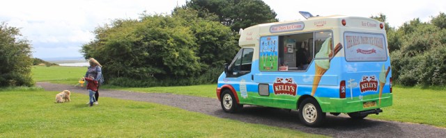 15 ice cream van, Ruth hiking in the Wirral