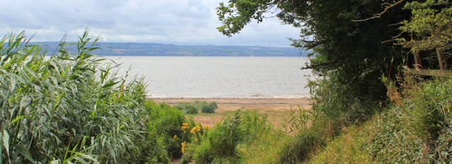 16 Ruth walking the coast, Dee Estuary