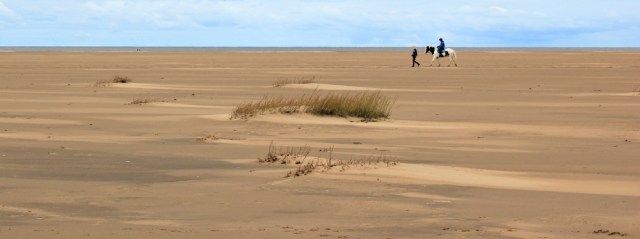 18 Southport, Ruth hiking on Birkdale Sands