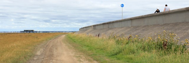 20 walk below the promenade, Ruth in Southport