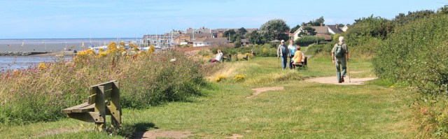 21 Ruth walking to West Kirby, Wirral coast