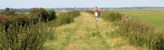 24 topless man, Ruth hiking to Hesketh Bank