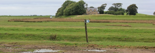 02-ruth-hiking-towards-bank-end-lancashire-coastal-way