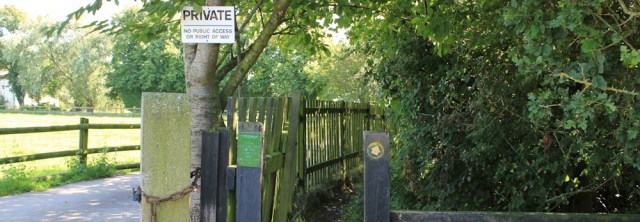 26 private signs, Ruth's coastal walk, Lancashire