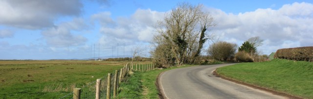 03 road walking to Anthorn, Ruth's coastal walk, Solway Firth