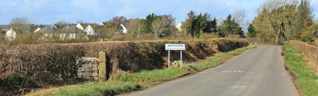 08 approaching Anthorn, Ruth hiking around the Solway estuary