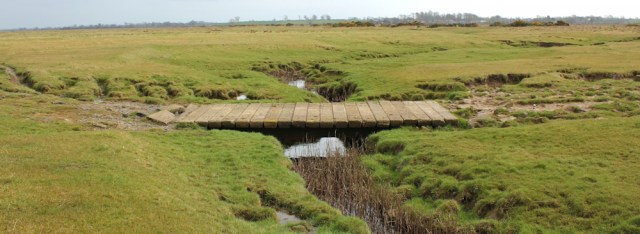 09 spooky Burgh Marsh, Ruth Livingstone hiking up the Solway Firth