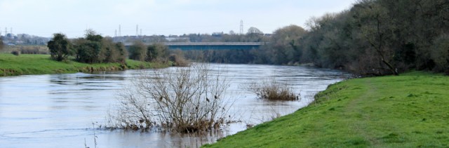 28 River Eden, Ruth hiking to Carlisle along the Hadrian's Wall Path