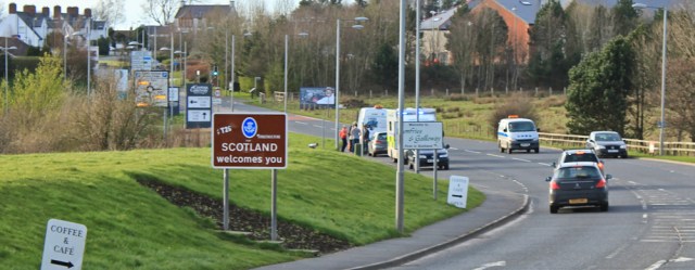 47 entering Scotland, Ruth Livingstone, walking the coast of Britain