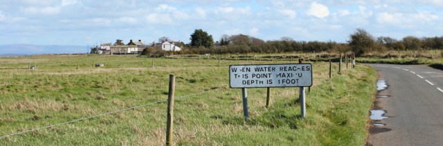 a05 warning sign, Port Carlisle, Ruth Livingstone on Hadrian's Wall Path