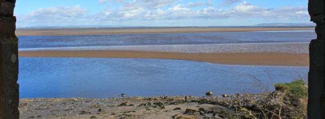 a11 Solway Firth, Ruth walking Hadrian's Wall, Cumbrian coast