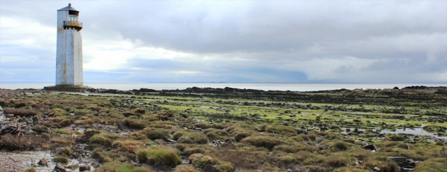 01 Southerness Lighthouse and storm clouds, Ruth Livingstone