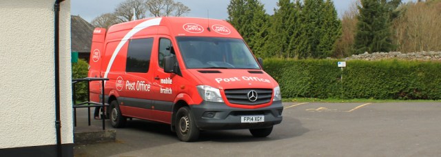 03 mobile post offic, New Abbey, Ruth walking in Dumfries and Galloway