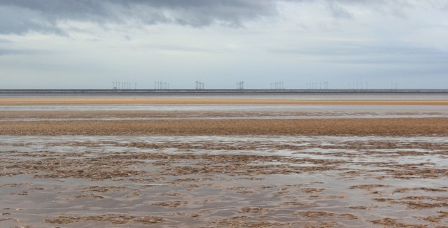 06 windfarm in Solway Firth, Ruth walking the Scottish coast, Dumfries and Galloway