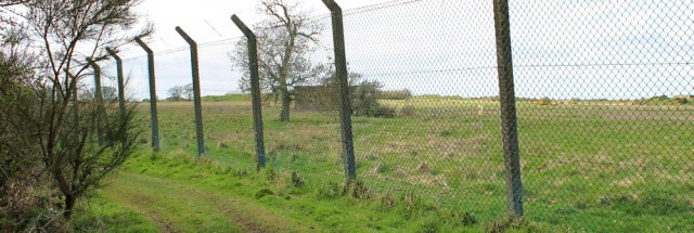 13 track along MOD fence, Eastriggs, Ruth's coastal walk