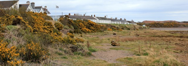 23 looking back at Powfoot, Ruth's coastal walk, Dumfries and Galloway