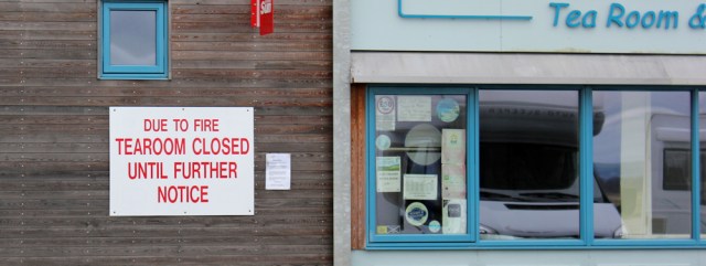 37 closed tea room, Ruth in Glencaple, Dumfries