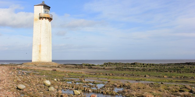 42 Southerness lighthouse, Ruth walking in Dumfries and Galloway