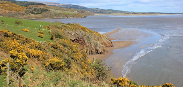 a07 view fromTorrs Hill, Sandyhills, Ruth walking the coast in Dumfries and Galloway