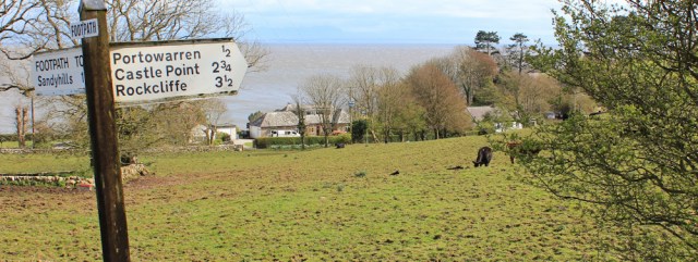 a09 footpath signs, coastal path to Rockcliffe, Ruth Livingstone