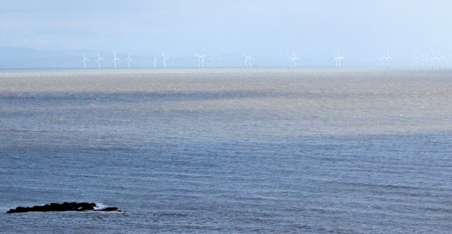 a16 windfarm in Solway Firth, Ruth walking the coast in Dumfries and Galloway