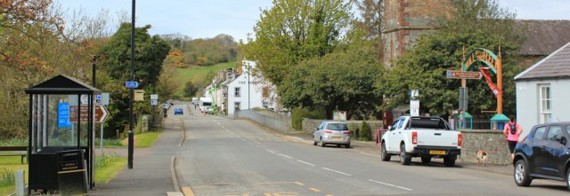 01 Gatehouse of Fleet, Ruth hiking in Scotland