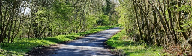 01 road to Burnfoot beach, Ruth walking the coast, Dumfries and Galloway