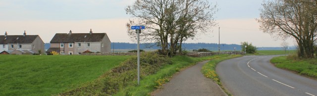 05 turn off, St Ninian's Well, Ruth hiking to Wigtown, The Machars, Scotland