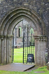 06a Dundrennan Abbey entrance, Ruth Livingstone's coastal walk, Scotland