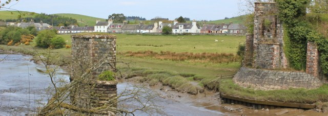 07 Bladnoch Bridge, Ruth hiking The Machars, South Scotland