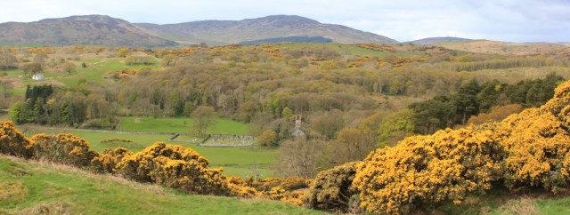 09 Cairnharrow, Ruth hiking from Gatehouse to Newton Stewart