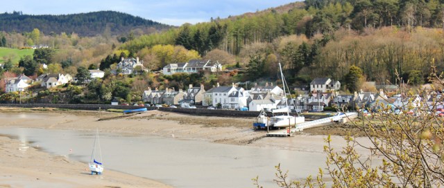 11 Kippford, from Glen Isle, Ruth hiking in Dumfries and Galloway