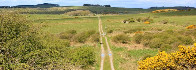 11 track through Kirkcudbright MOD range, Ruth's coastal walk Dumfries and Galloway