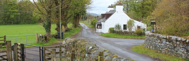 12 pretty cottage, Ruth hiking through Dumfries and Galloway