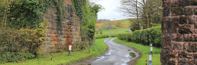 13 under old railway line, Ruth hiking through Dumfries and Galloway